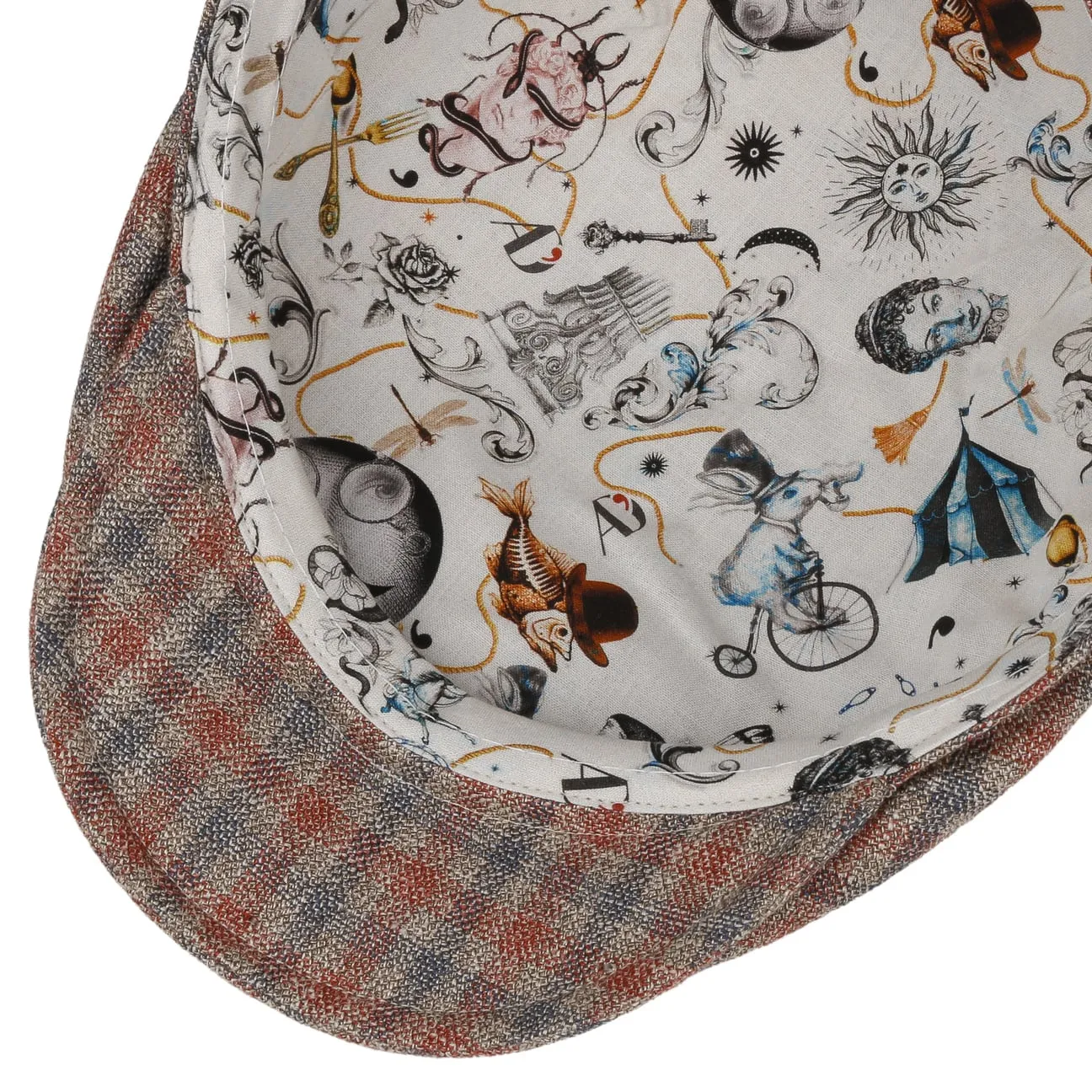 Hellerson Merino Silk Flat Cap by Alfonso D'Este