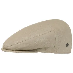 Inglese Linen Flat Cap by Lierys