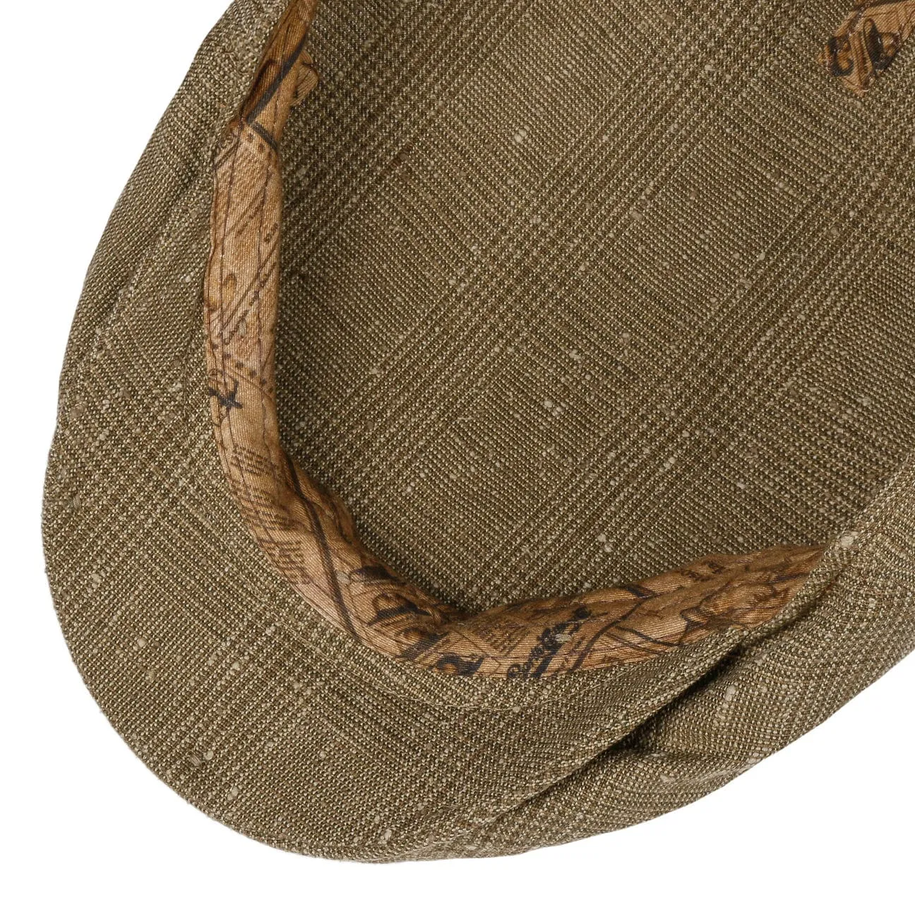 Kent Lightweight Checked Flat Cap by Stetson