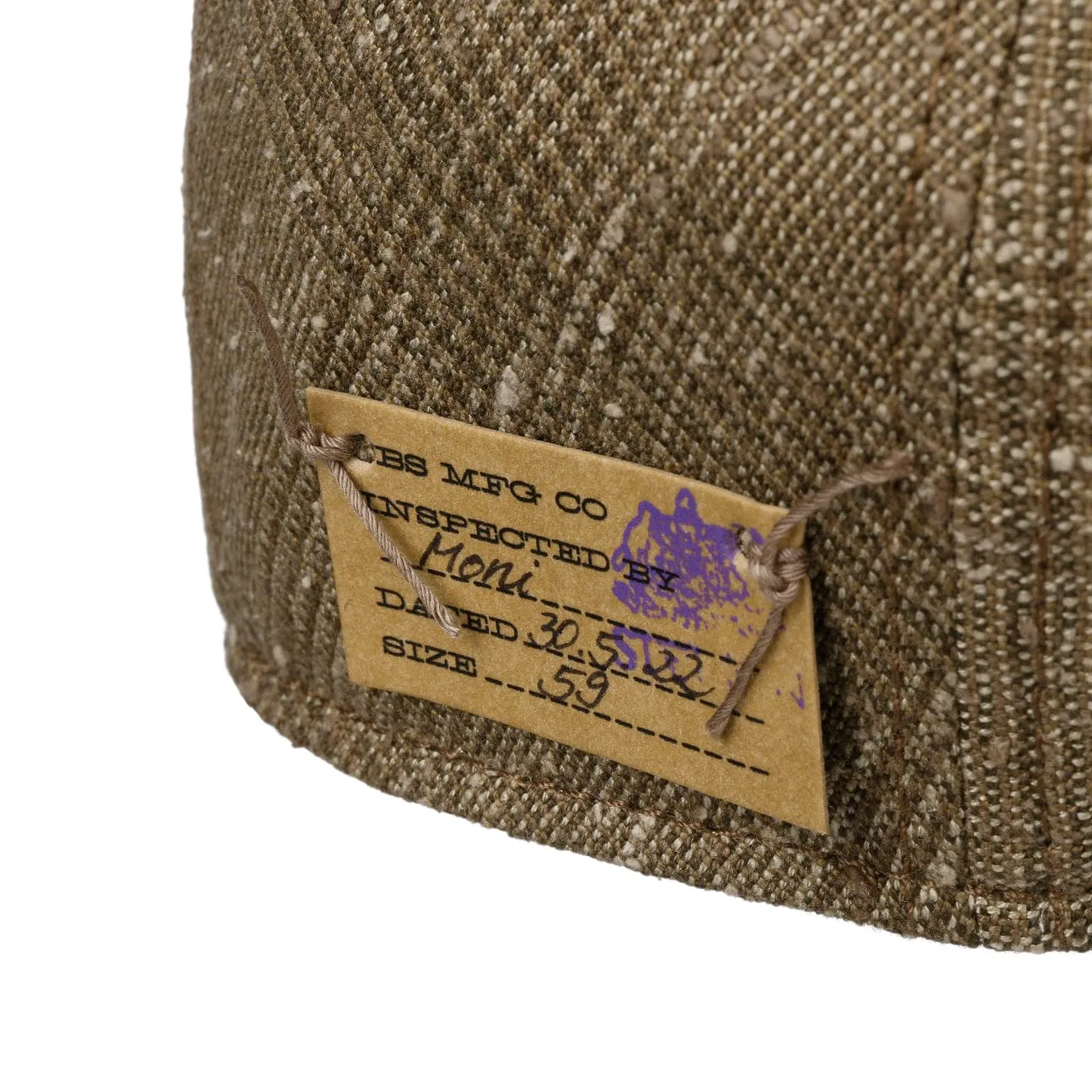 Kent Lightweight Checked Flat Cap by Stetson