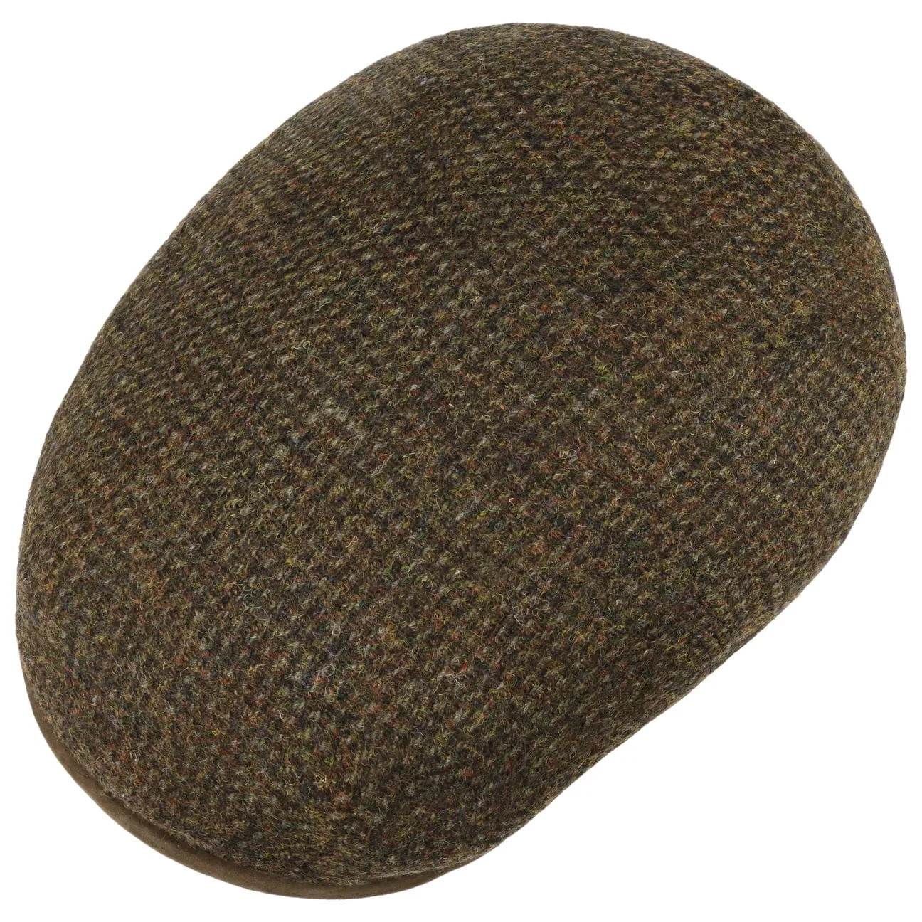Kent Virgin Wool Harris Tweed Flat Cap by Stetson