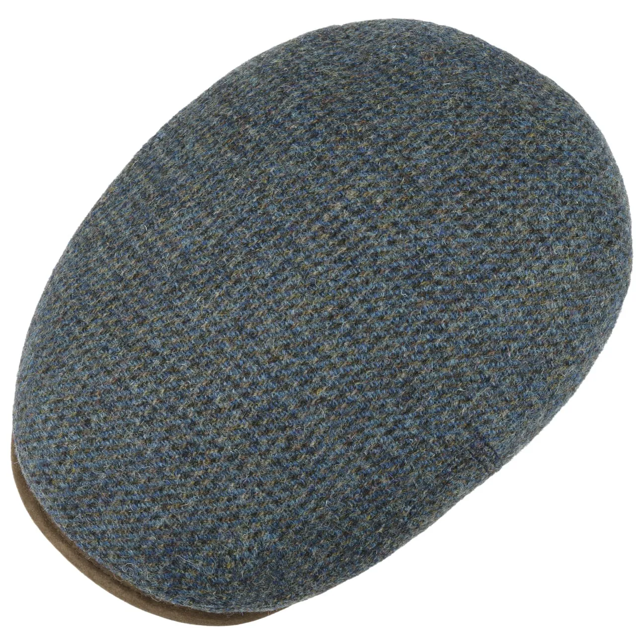 Kent Virgin Wool Harris Tweed Flat Cap by Stetson