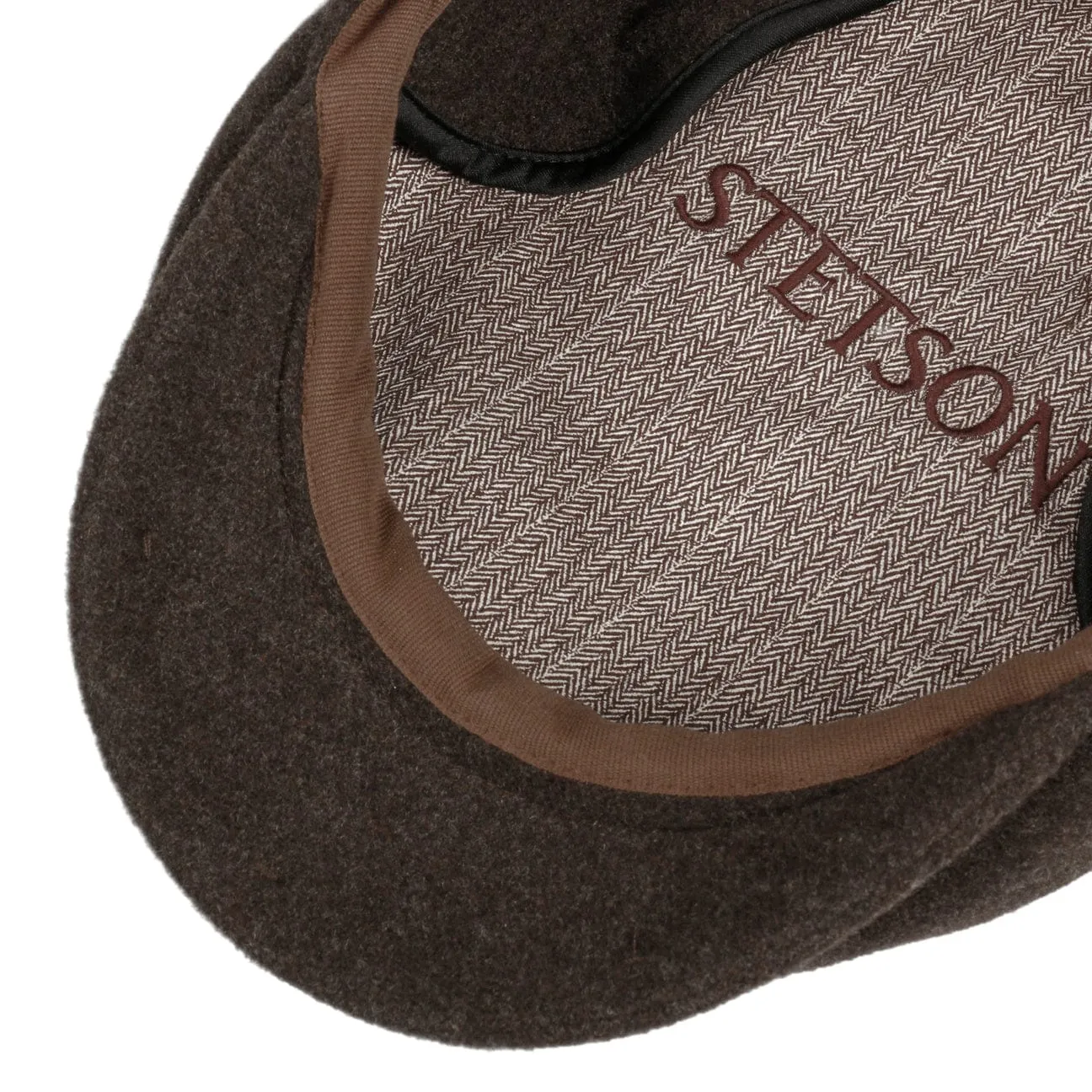 Kent Wool Earflaps Flat Cap by Stetson