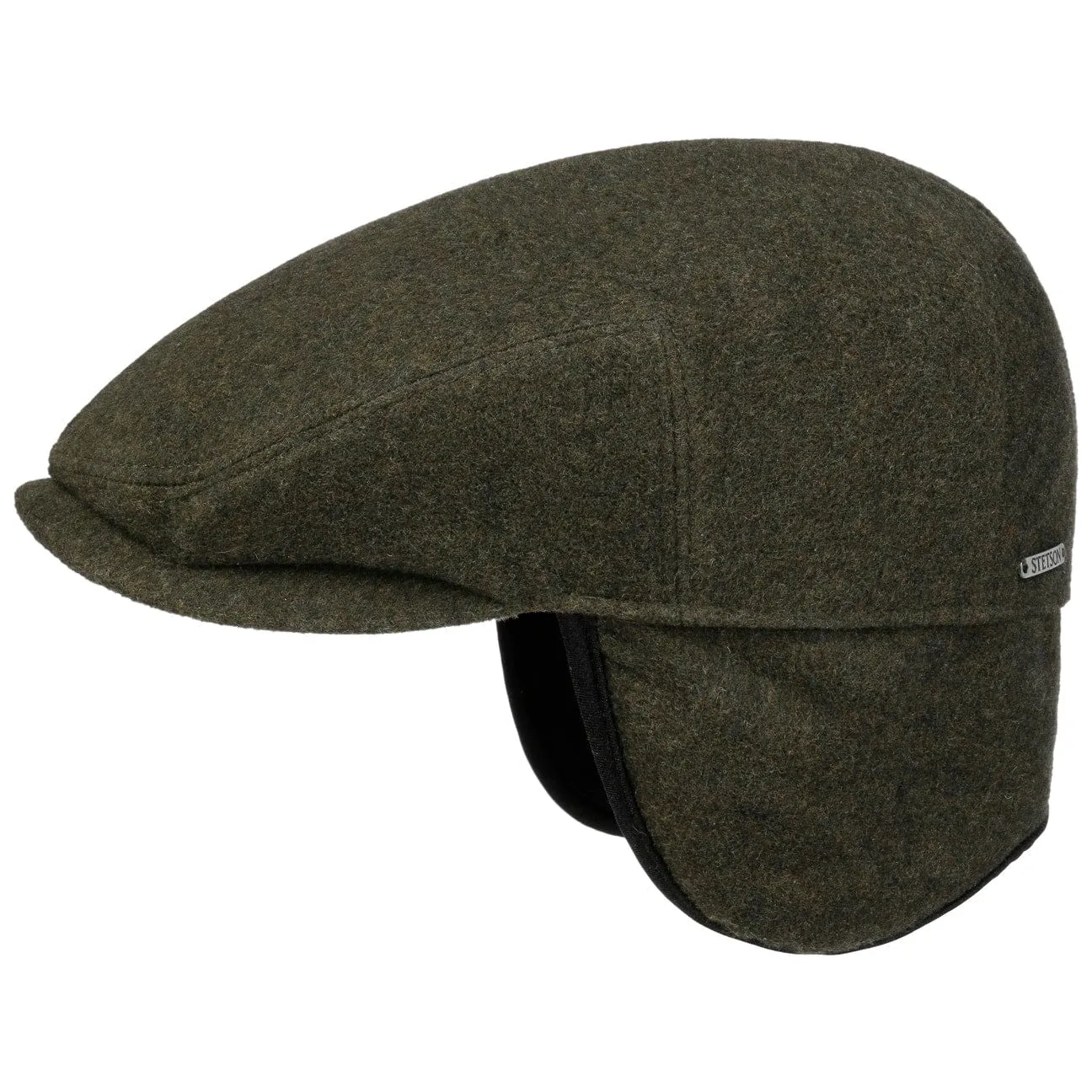 Kent Wool Earflaps Flat Cap by Stetson