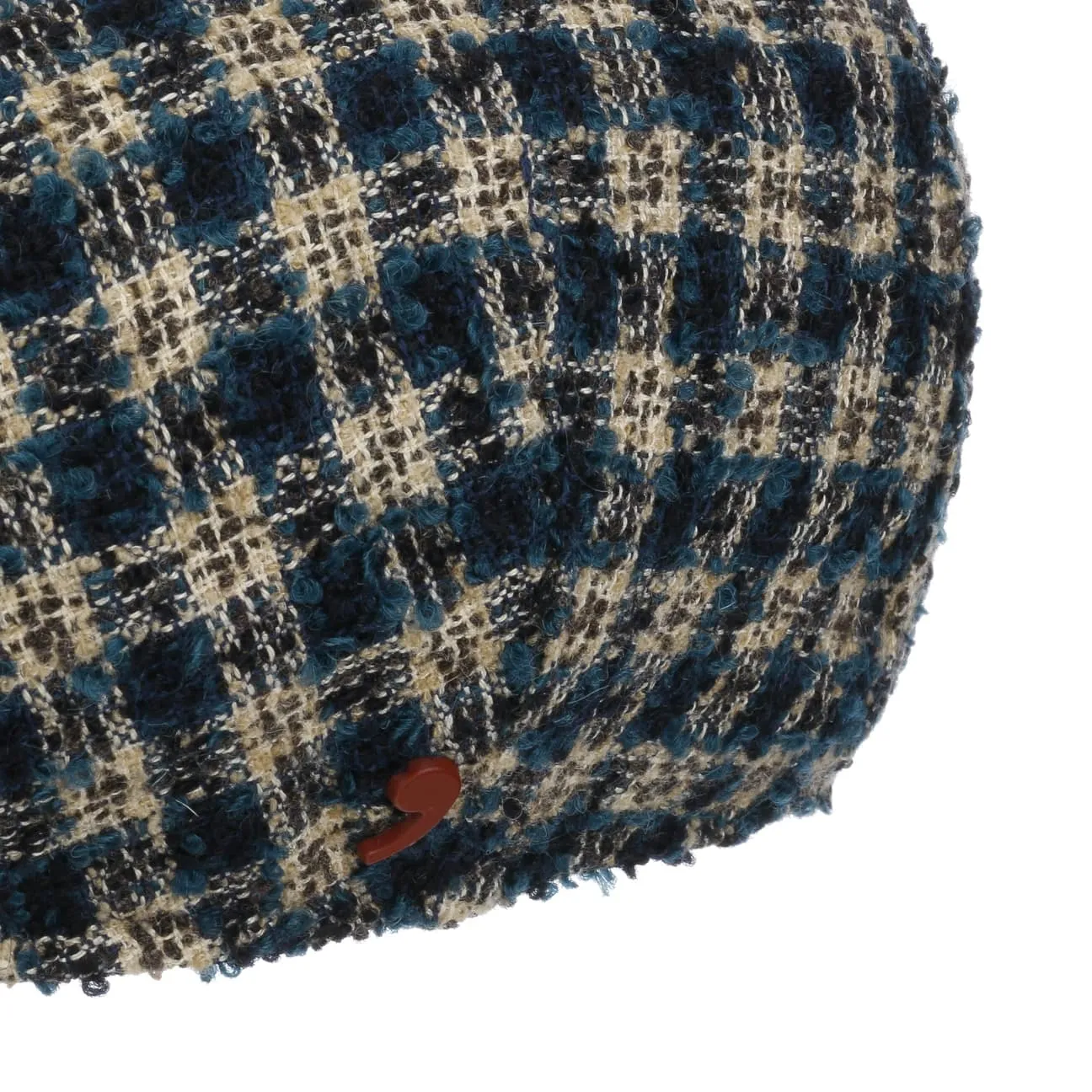 Landio Boucle Check Flat Cap by Alfonso D'Este