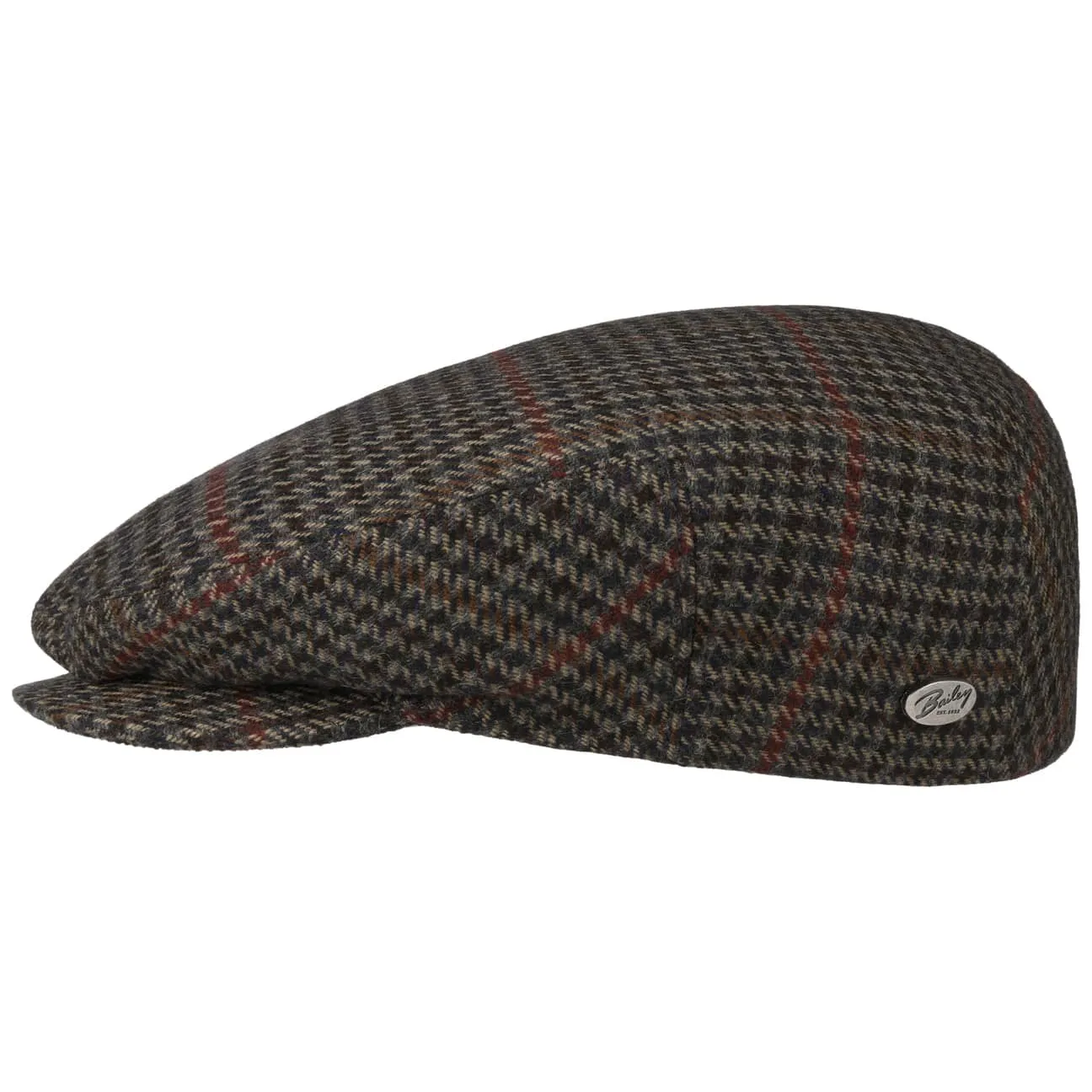 Lord Check Flat Cap by Bailey 1922