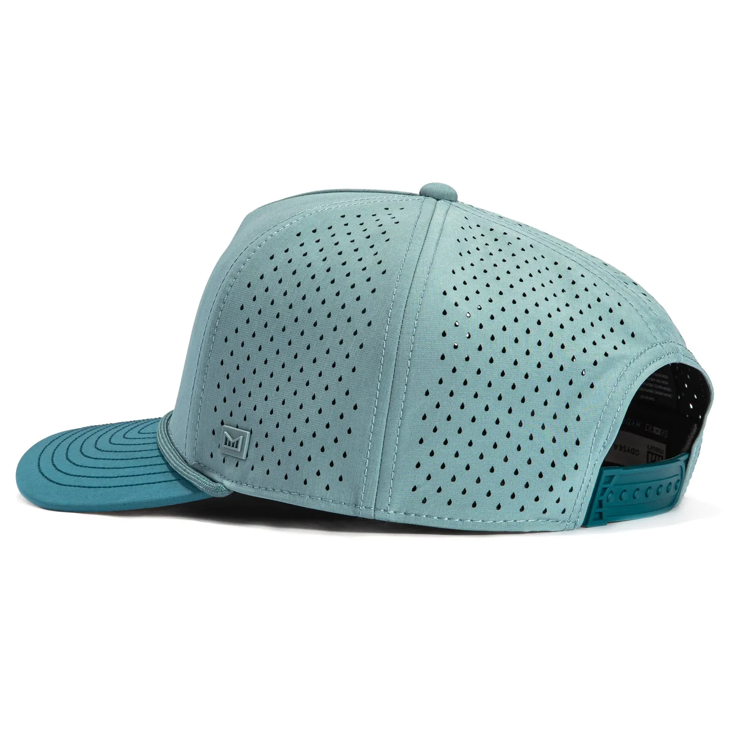 Melin Odyssey Hydro Rope Bulls Icon Snapback Hat - Indigo, Light Blue