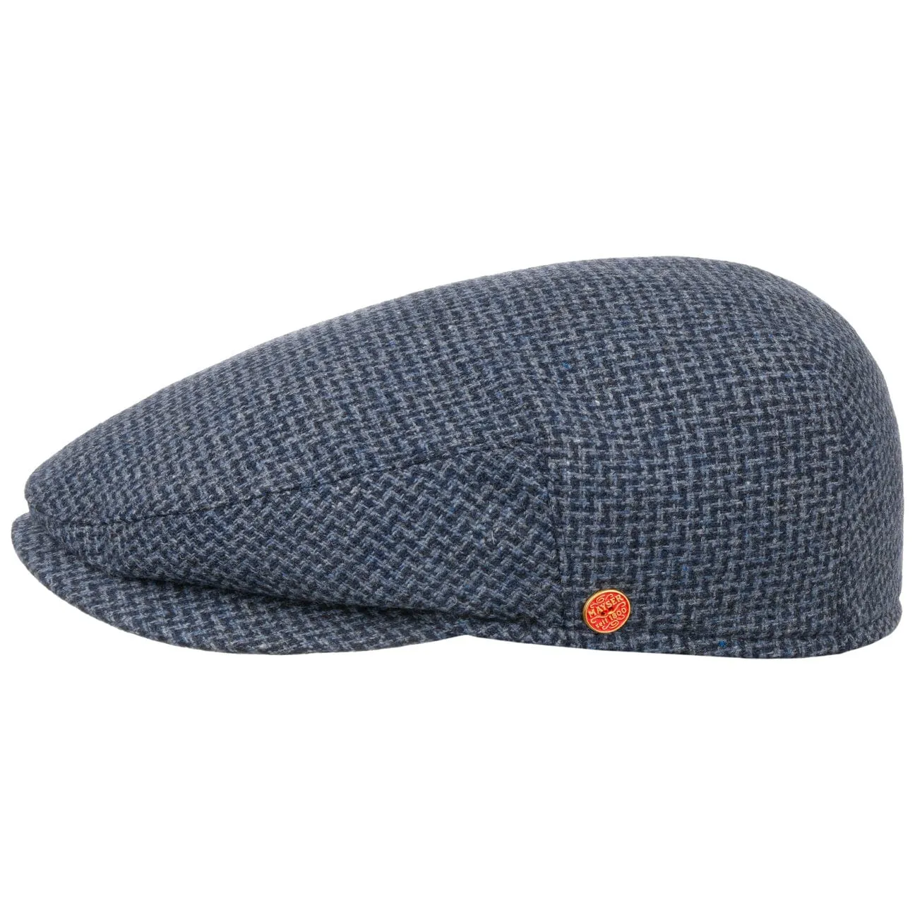Merlino Zigzag Flat Cap with Ear Flaps by Mayser