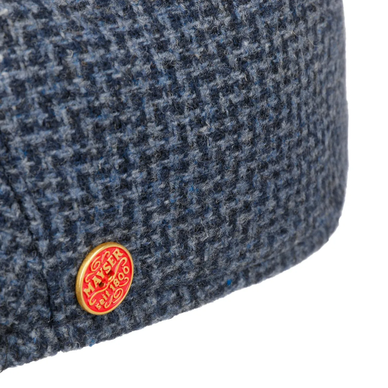 Merlino Zigzag Flat Cap with Ear Flaps by Mayser
