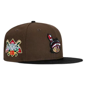 New Era 59Fifty Yaquis de Obregon Mexican Baseball Fiesta Patch Hat - Brown. Black