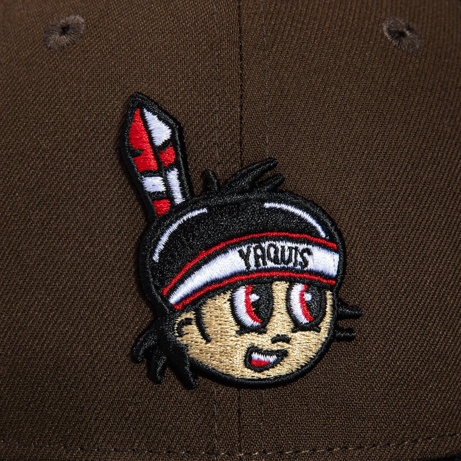 New Era 59Fifty Yaquis de Obregon Mexican Baseball Fiesta Patch Hat - Brown. Black