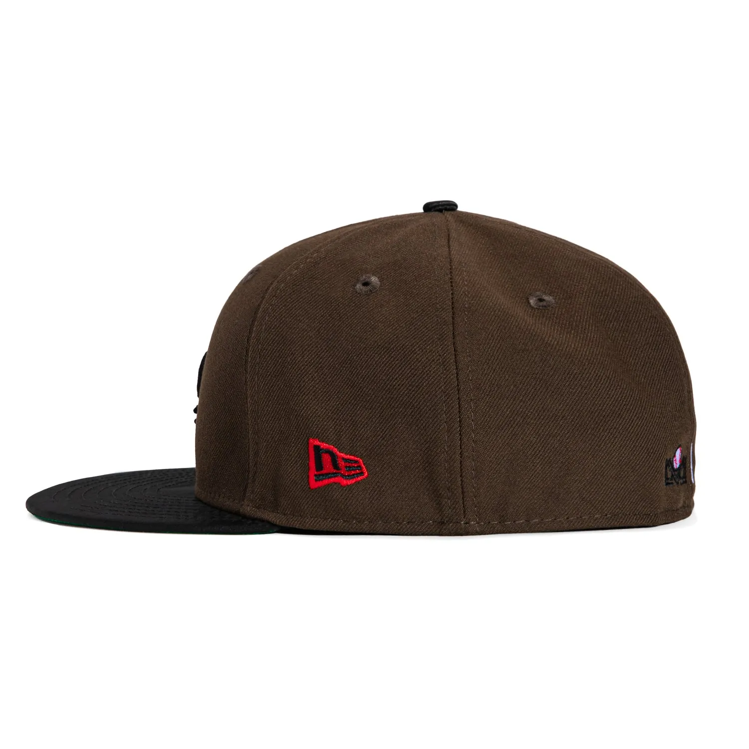 New Era 59Fifty Yaquis de Obregon Mexican Baseball Fiesta Patch Hat - Brown. Black