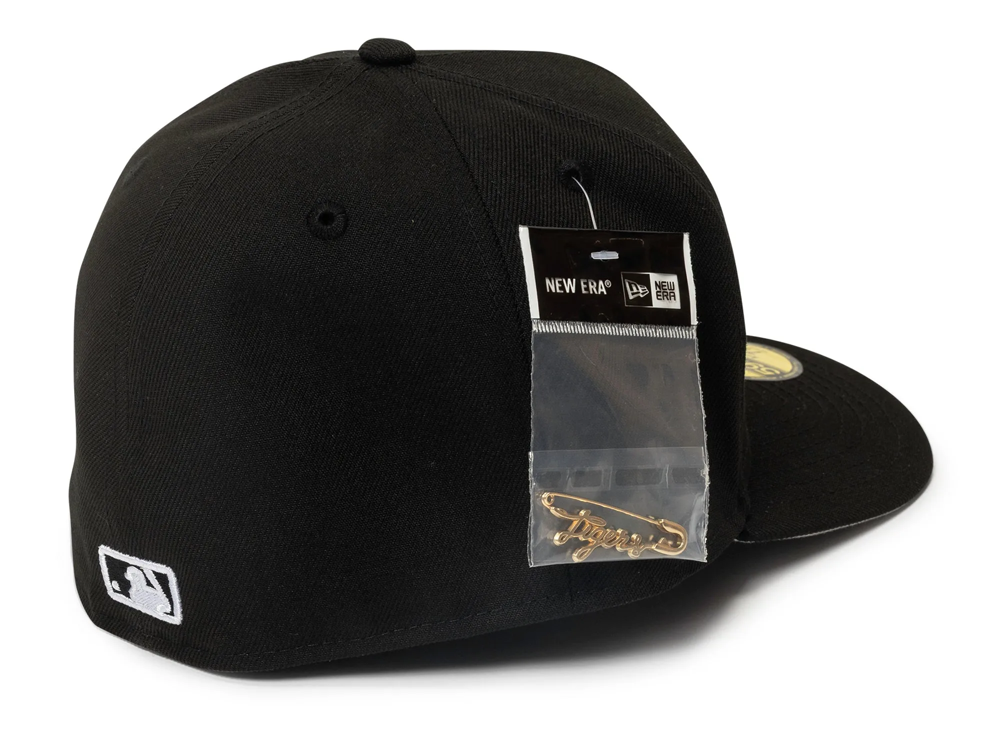 New Era Script Safety Pin Detroit Tigers Fitted Hat v2 xld