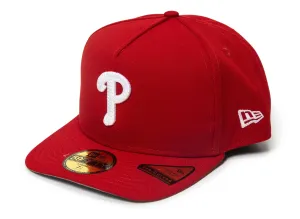 New Era Script Safety Pin Philadelphia Phillies Fitted Hat xld