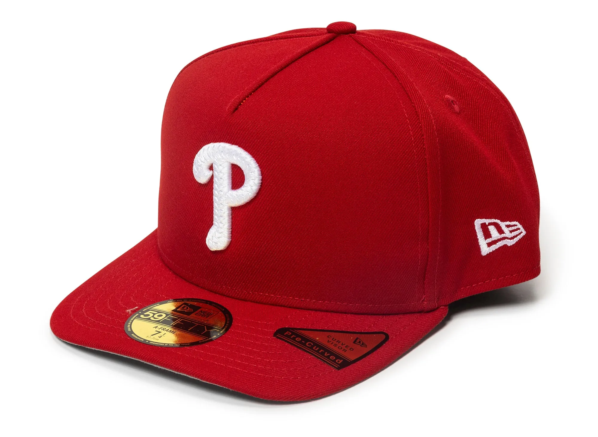 New Era Script Safety Pin Philadelphia Phillies Fitted Hat xld