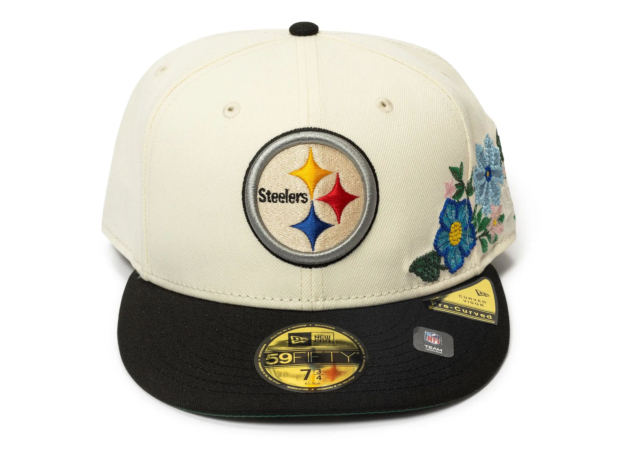 New Era Tonal Florals Pittsburg Steelers Fitted Hat xld