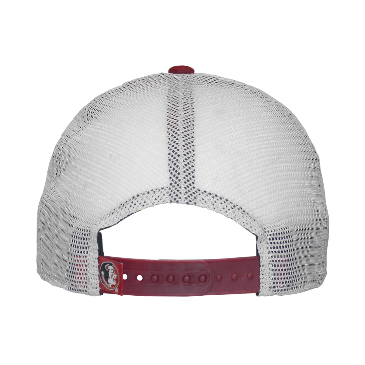 New Era Vault Seminole Logo 940 Adjustable Trucker Cap - Garnet/White