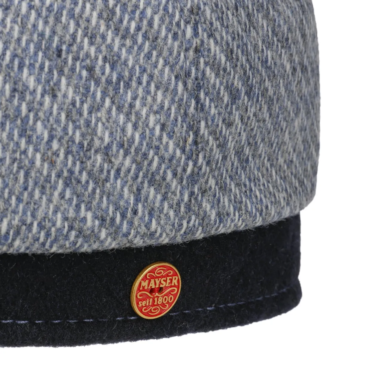 Seven Contrast Edge Flat Cap by Mayser