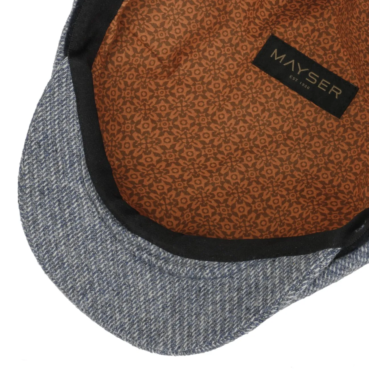 Seven Contrast Edge Flat Cap by Mayser