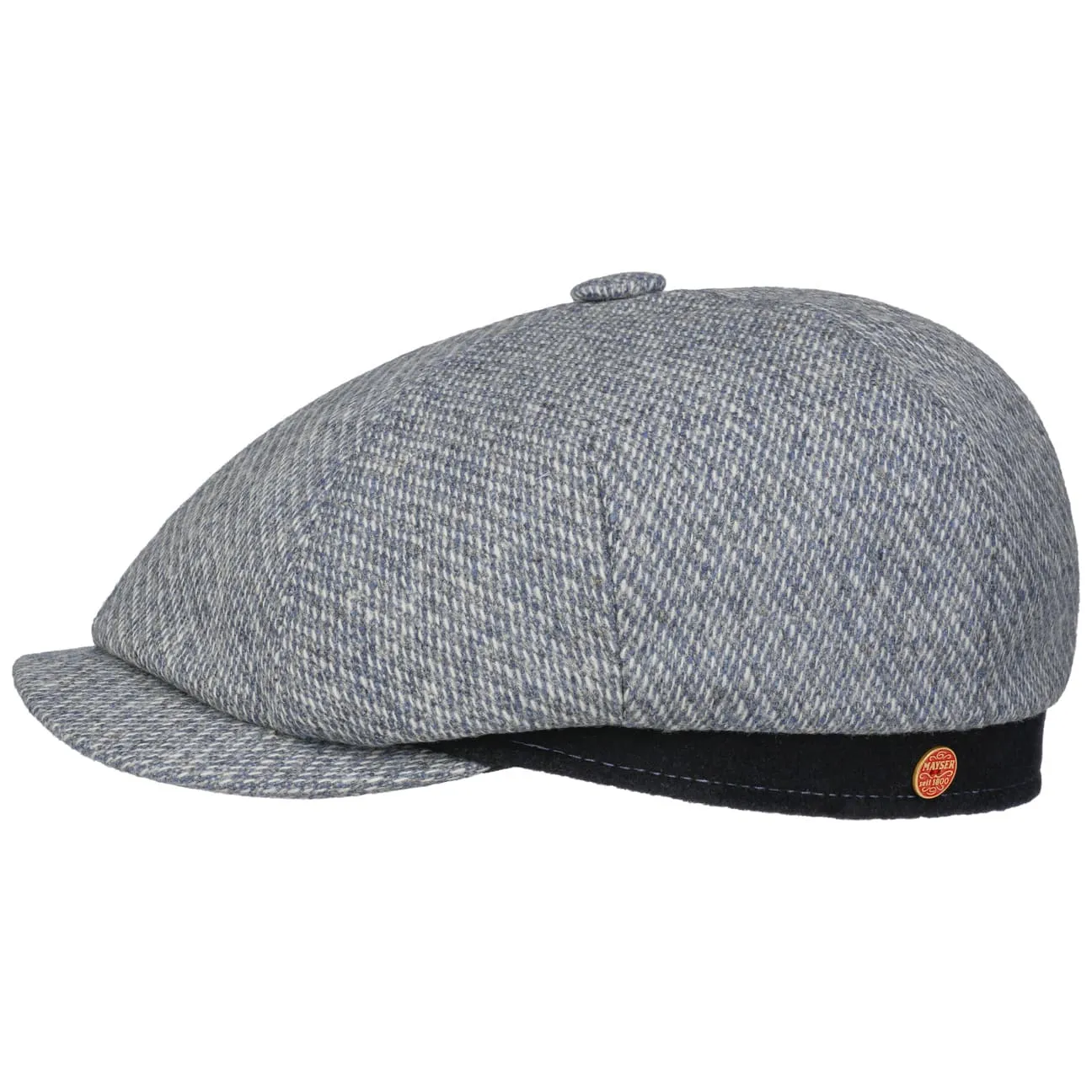 Seven Contrast Edge Flat Cap by Mayser