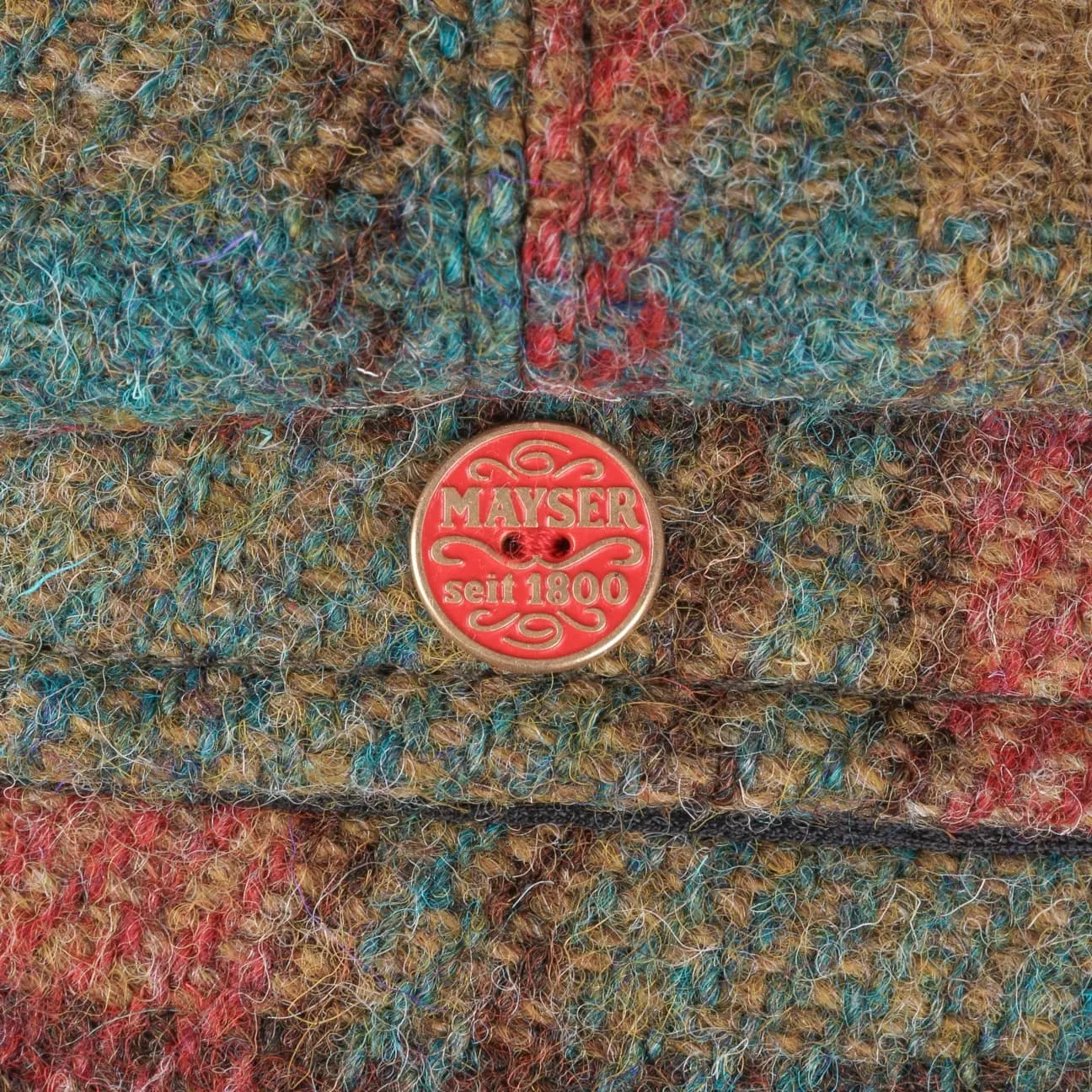 Seven Premium Harris Tweed Flat Cap by Mayser