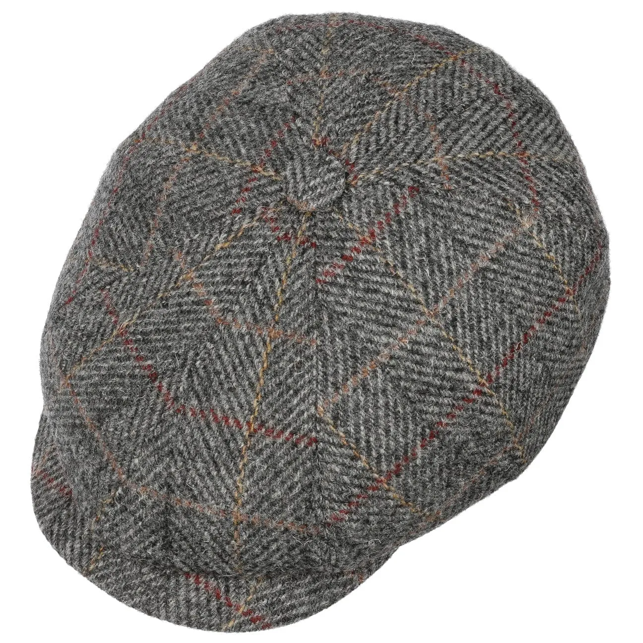 Seven Premium Harris Tweed Flat Cap by Mayser