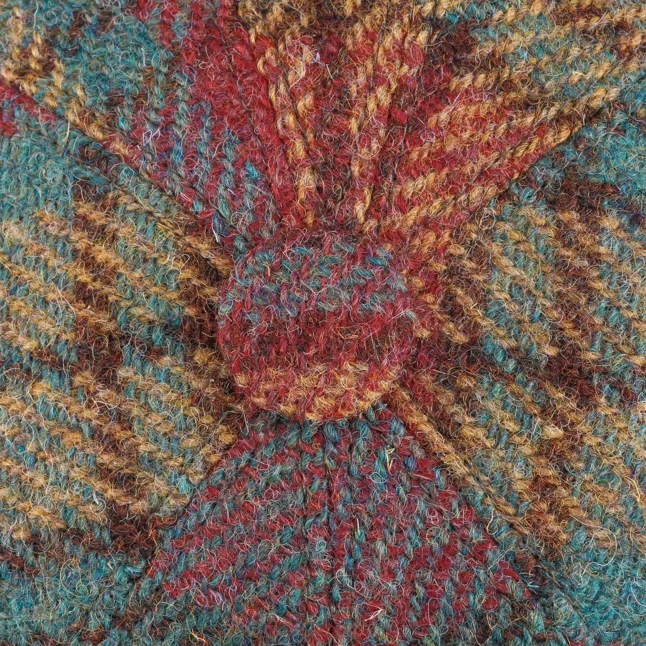 Seven Premium Harris Tweed Flat Cap by Mayser