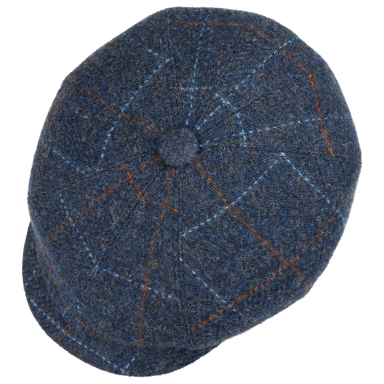Seven Premium Harris Tweed Flat Cap by Mayser