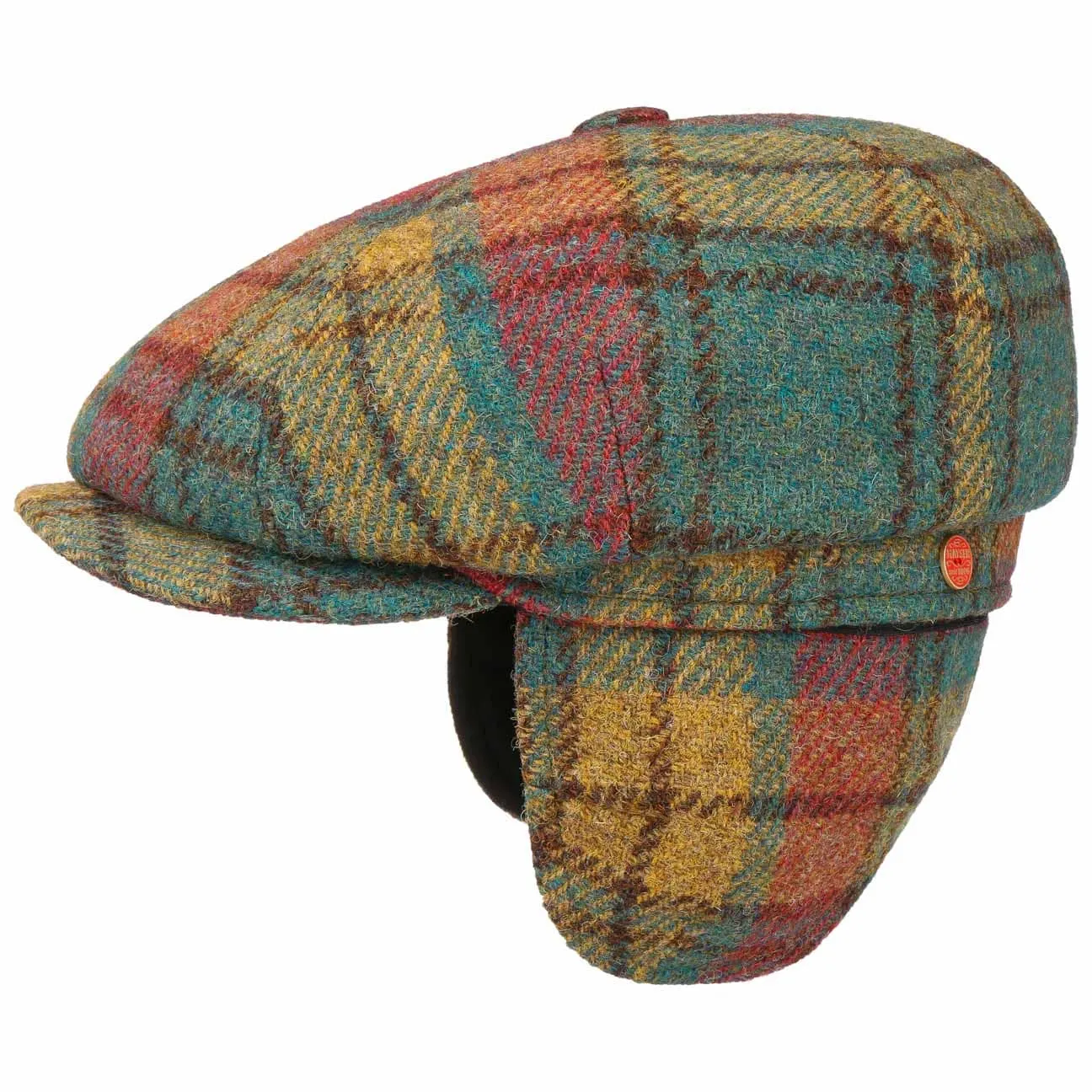 Seven Premium Harris Tweed Flat Cap by Mayser