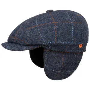 Seven Premium Harris Tweed Flat Cap by Mayser