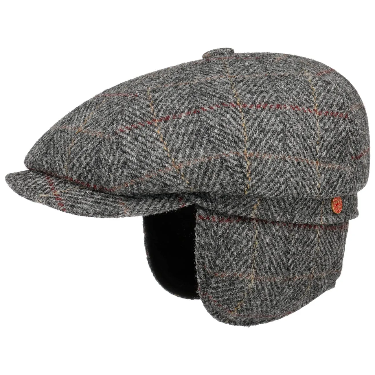 Seven Premium Harris Tweed Flat Cap by Mayser