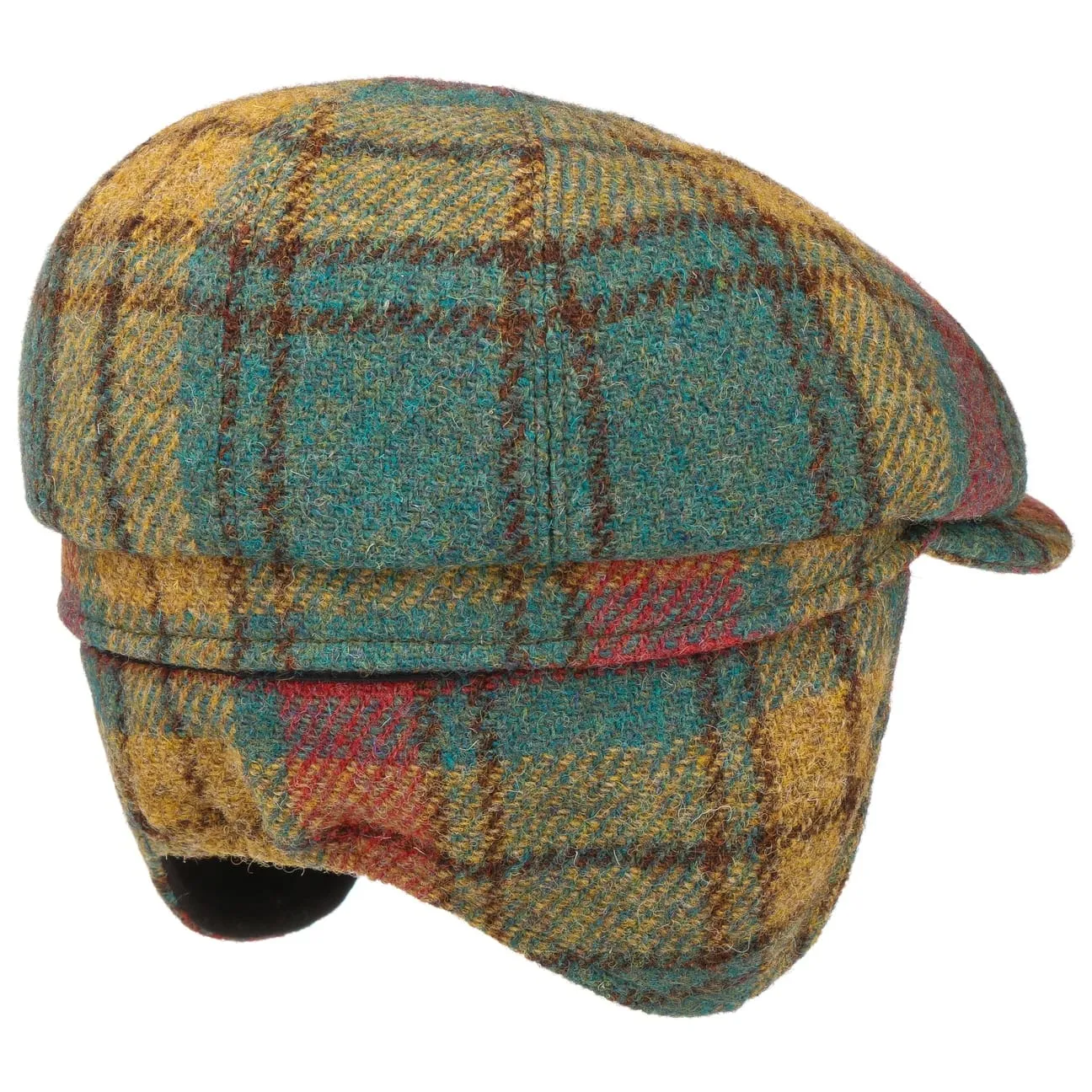 Seven Premium Harris Tweed Flat Cap by Mayser
