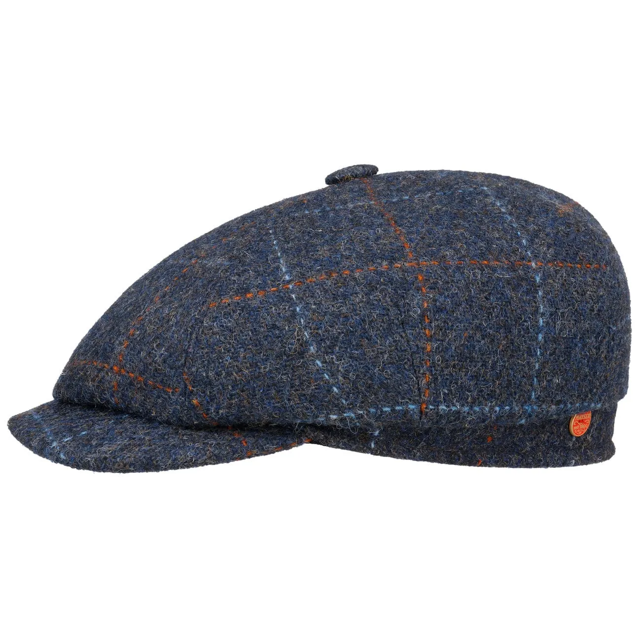 Seven Premium Harris Tweed Flat Cap by Mayser
