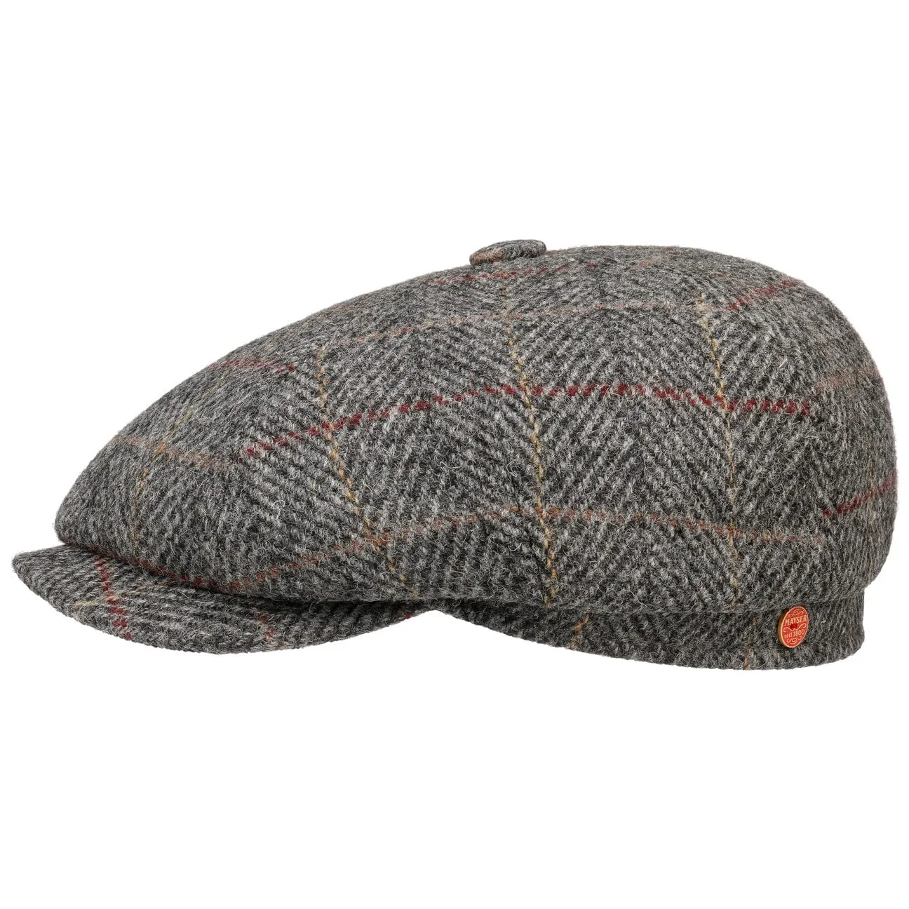 Seven Premium Harris Tweed Flat Cap by Mayser