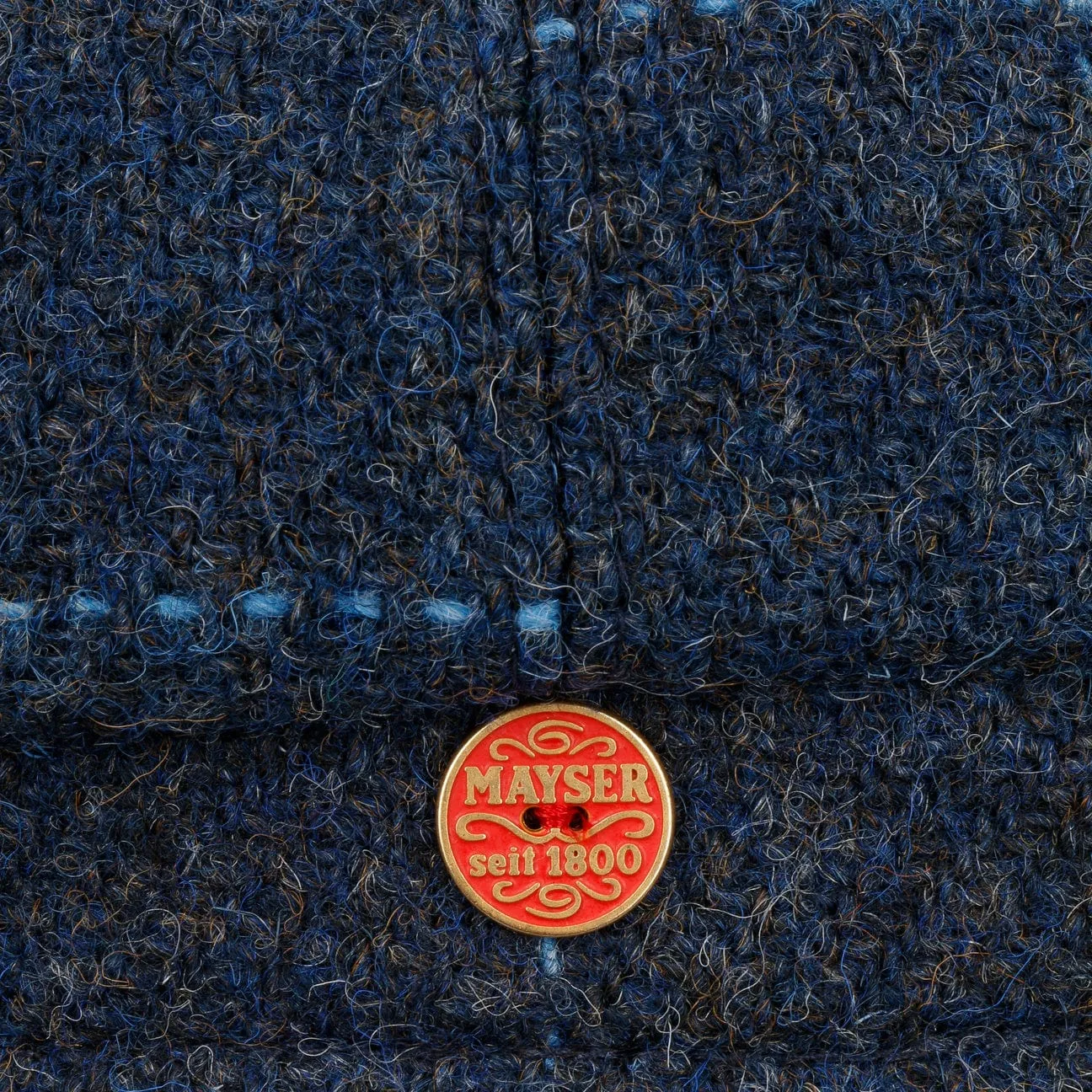 Seven Premium Harris Tweed Flat Cap by Mayser