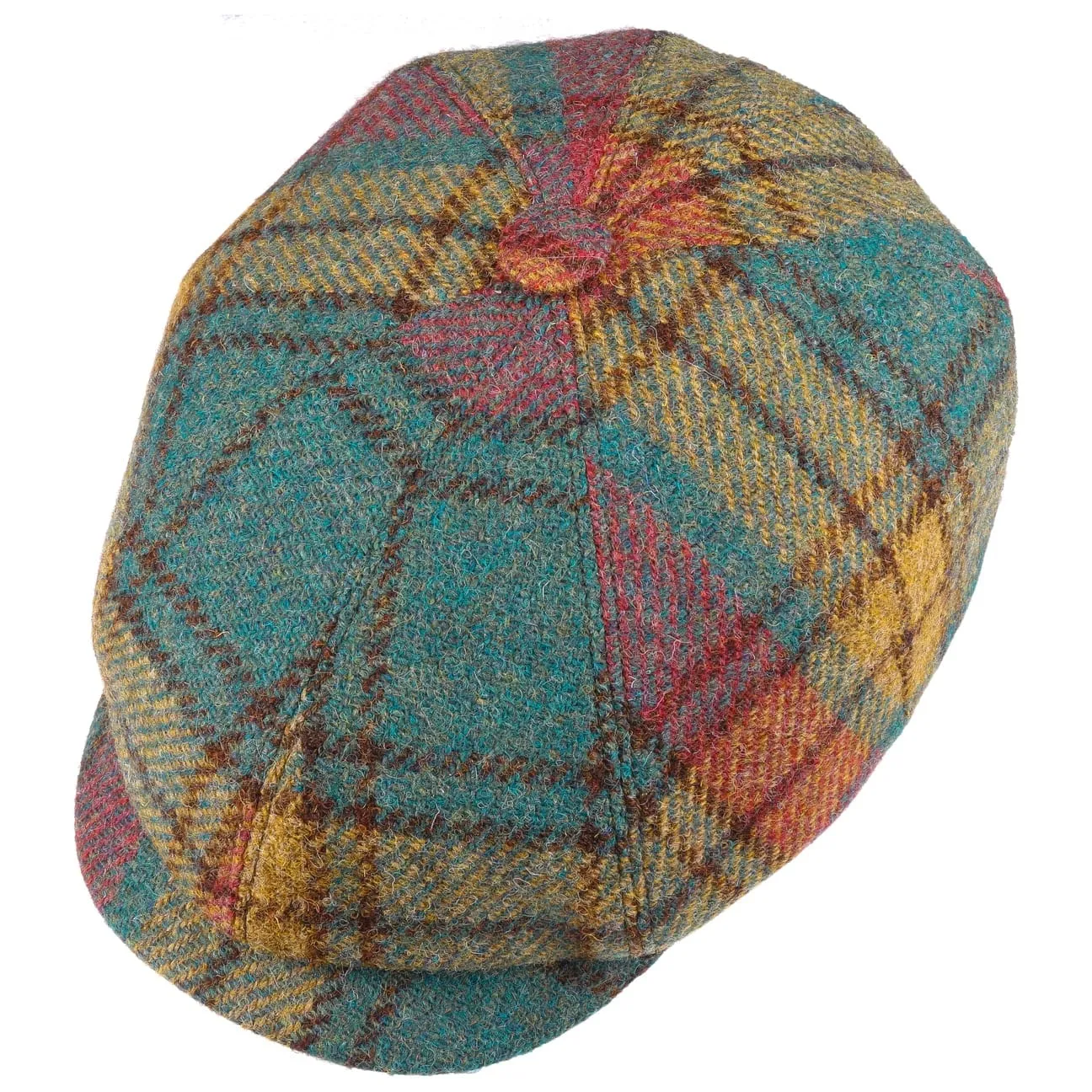 Seven Premium Harris Tweed Flat Cap by Mayser