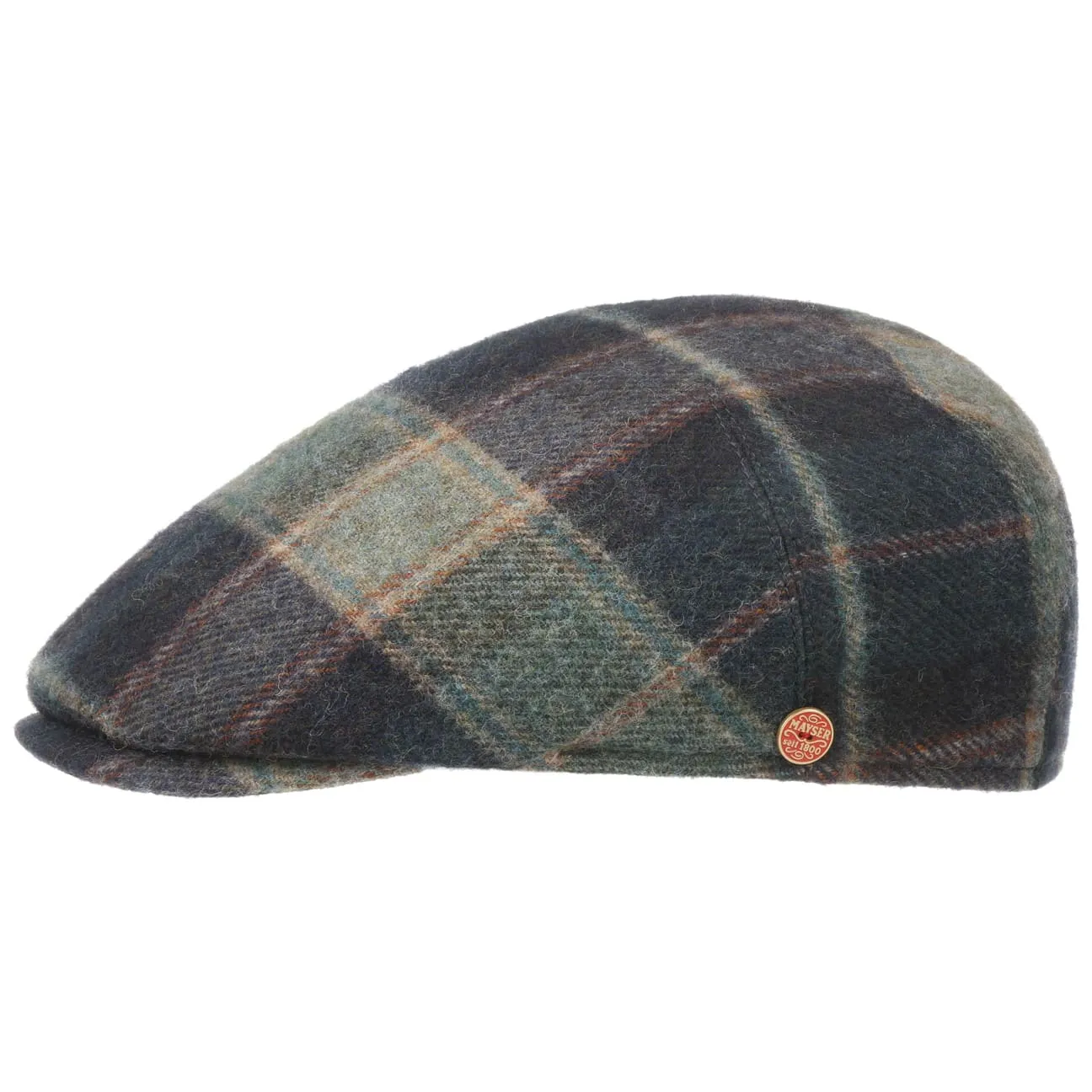 Sidney Plus British Lambswool Flat Cap by Mayser