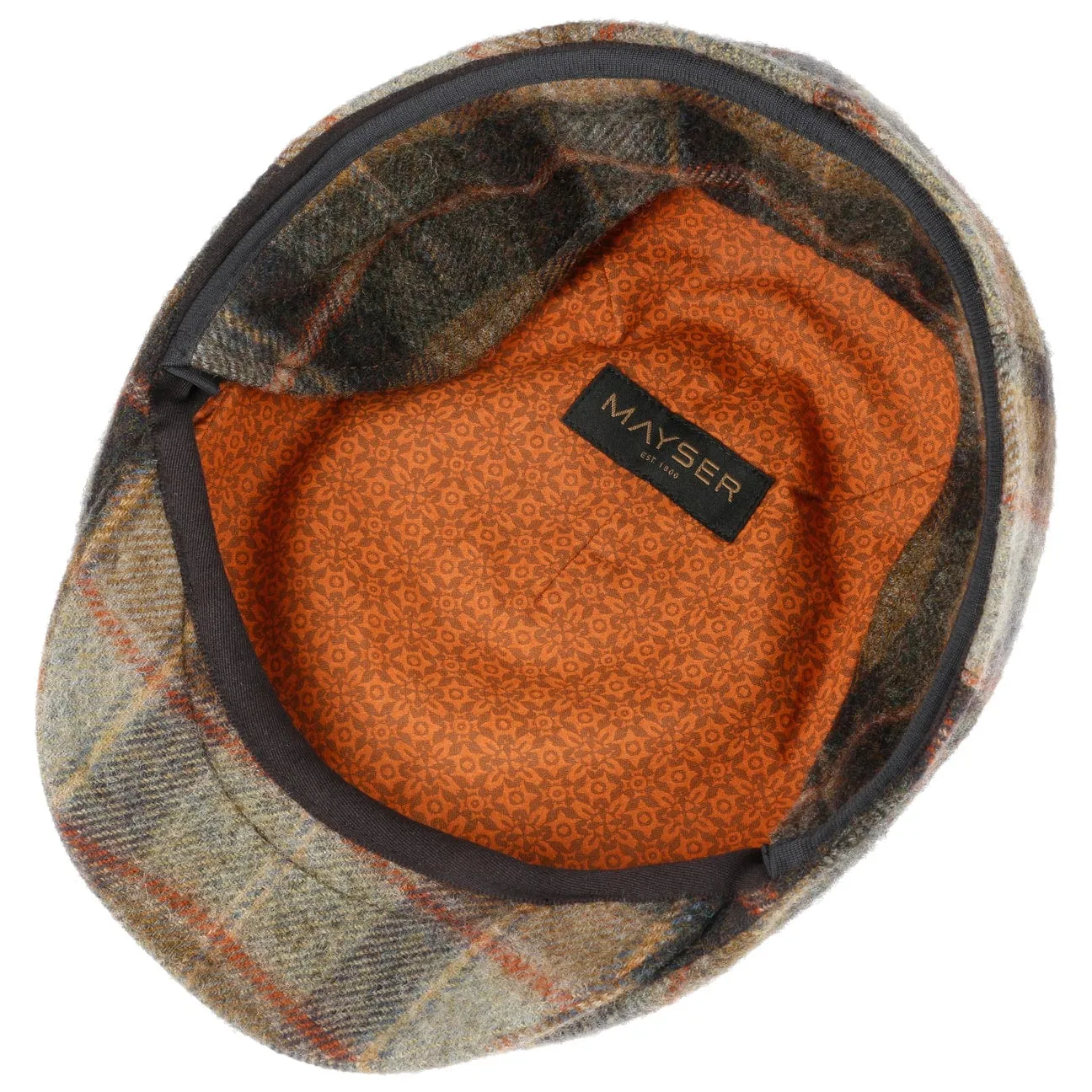 Sidney Plus British Lambswool Flat Cap by Mayser