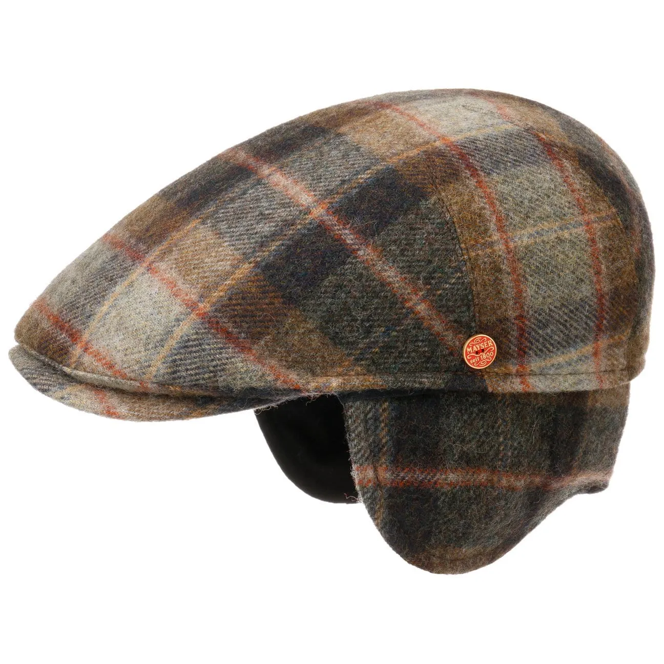 Sidney Plus British Lambswool Flat Cap by Mayser