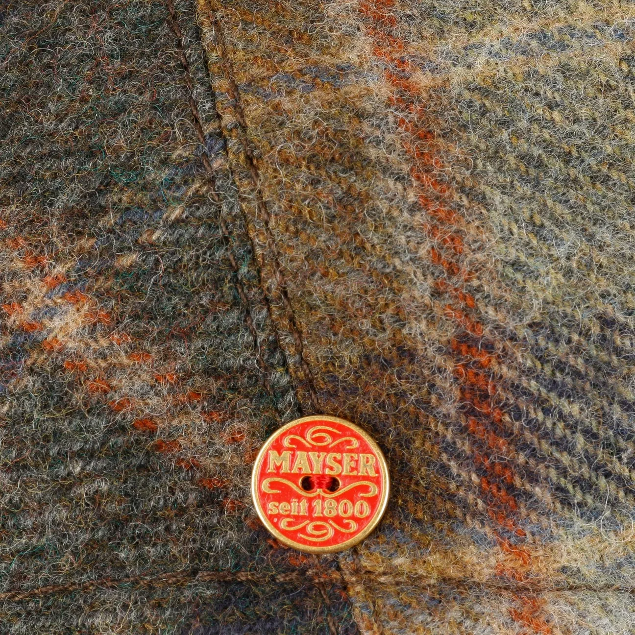 Sidney Plus British Lambswool Flat Cap by Mayser