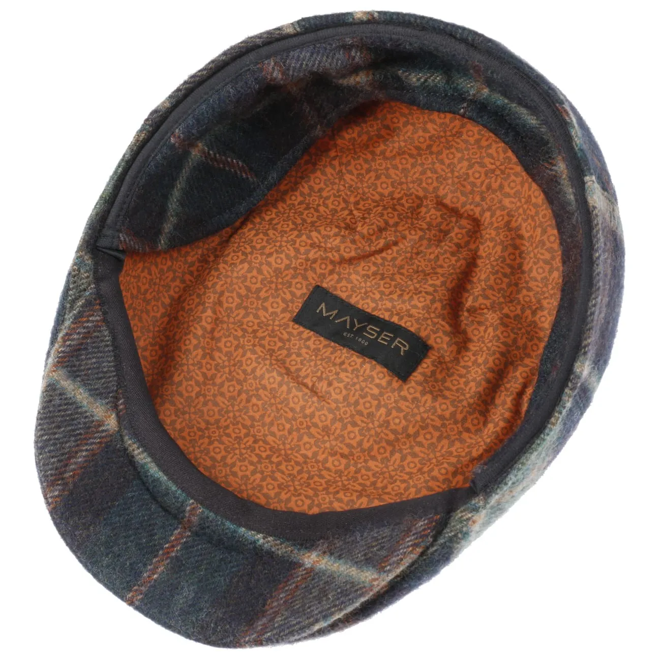 Sidney Plus British Lambswool Flat Cap by Mayser