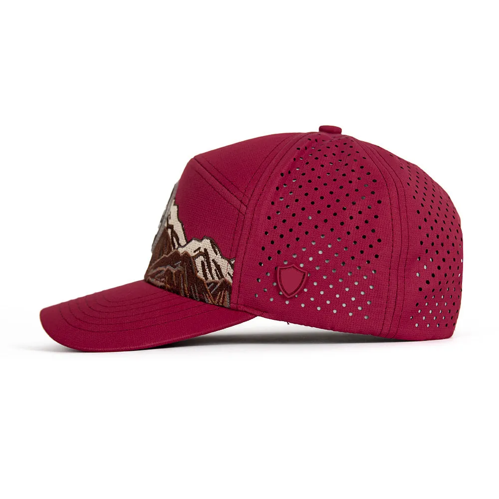 Special Edition Performance Snapback | Mountain Day | Maroon