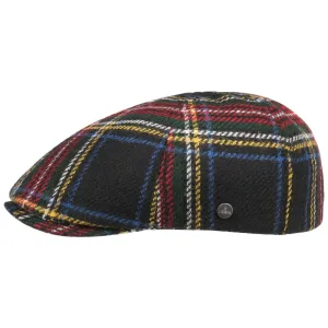 Stewart Wool Check Flat Cap by Lierys