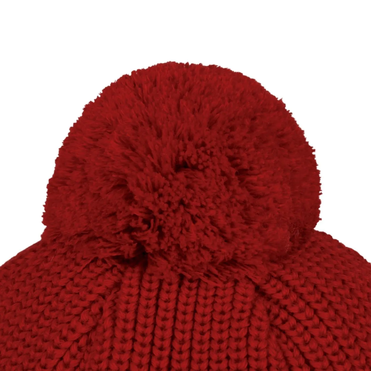 Striped Cuff Pompom Hat by Hammaburg