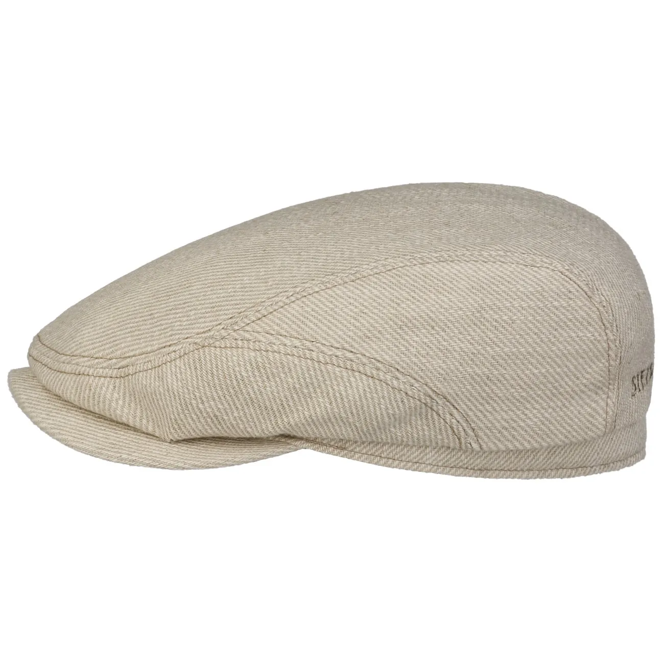 Sustainable Heavy Twill Flat Cap by Stetson