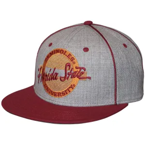 The Game Men's  Florida State University Seminoles Design Adjustable Snapback Cap - Garnet/Grey