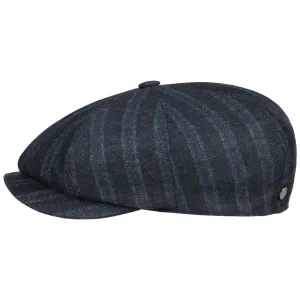 Tonsberg Wool Stripes Flat Cap by Lierys