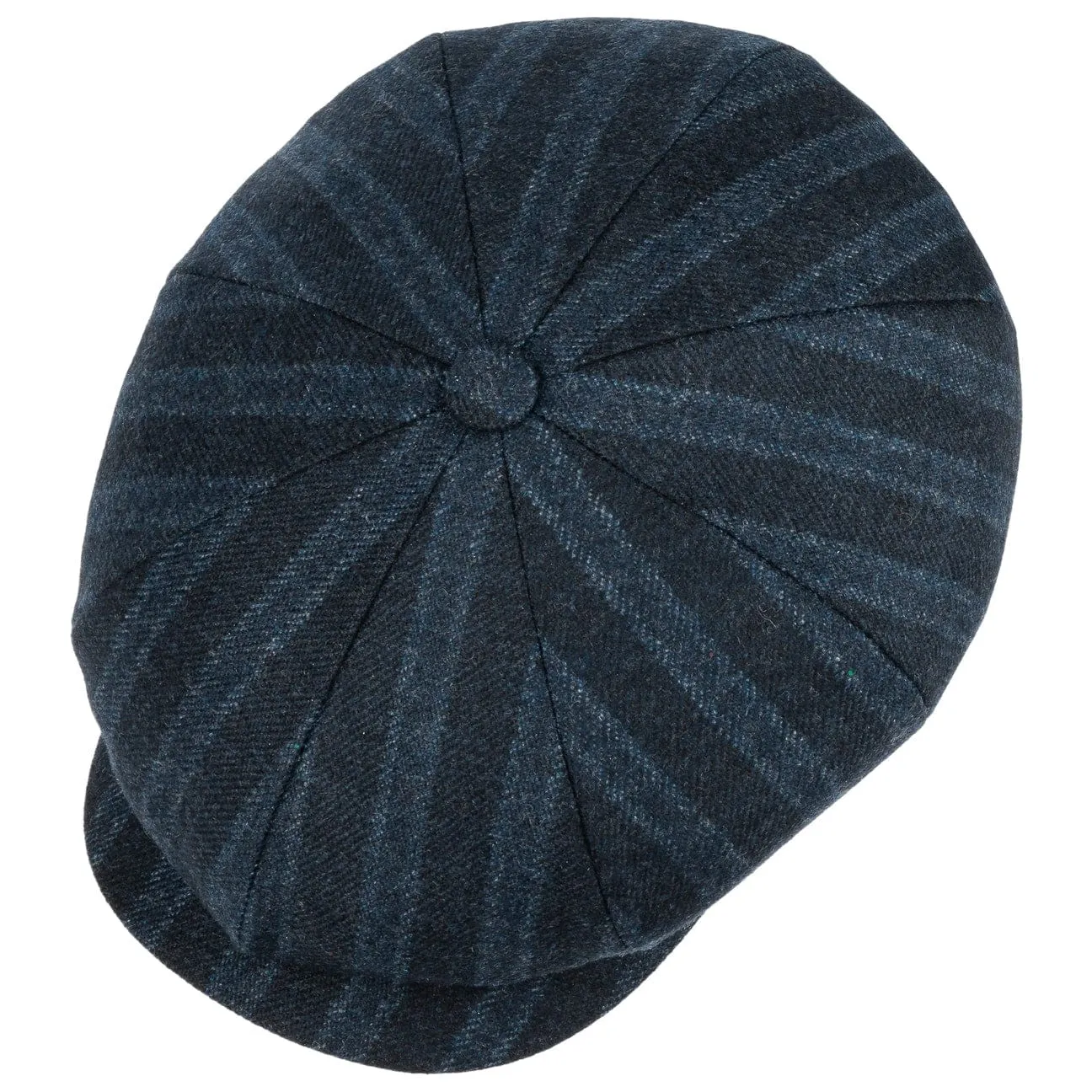 Tonsberg Wool Stripes Flat Cap by Lierys