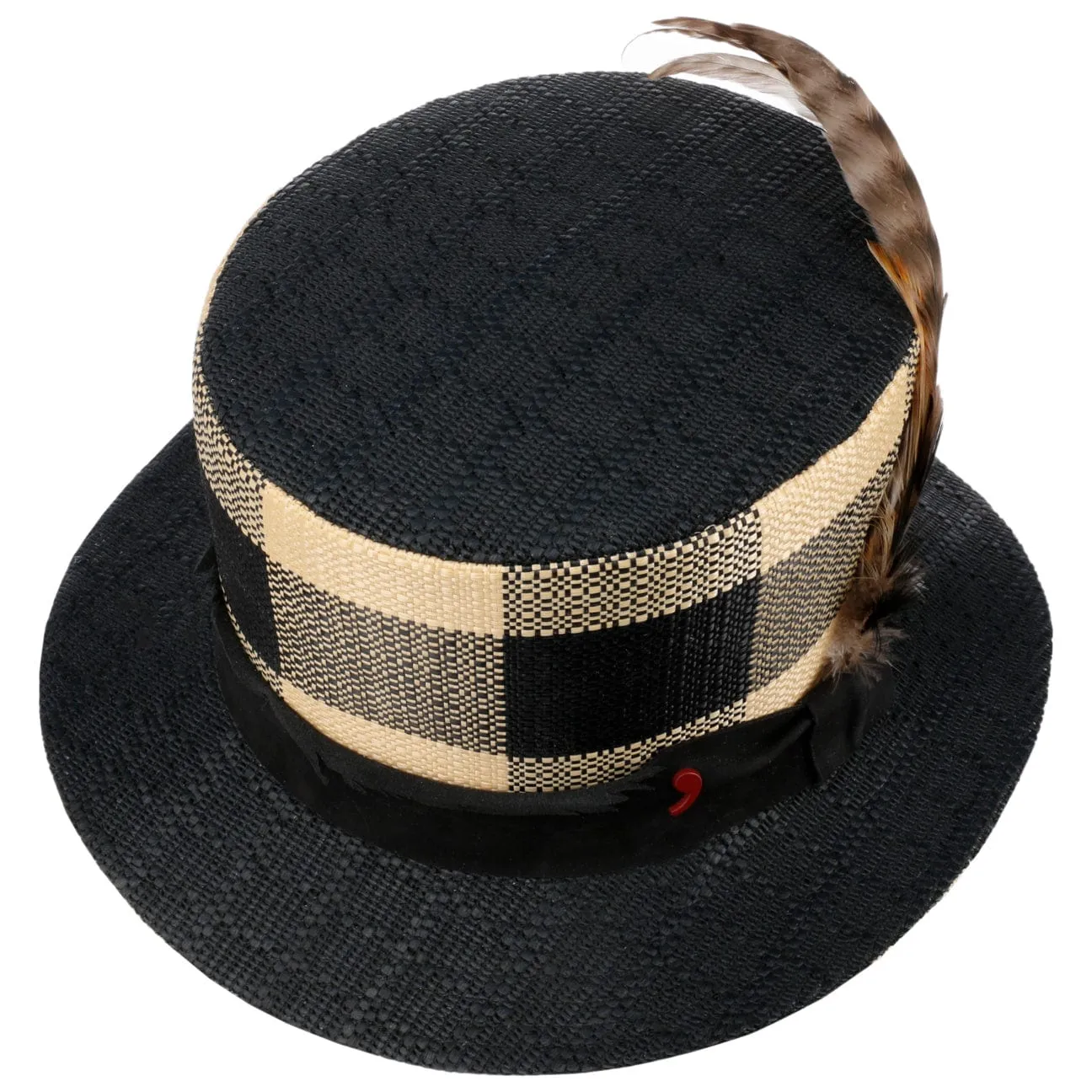 Top Hat with Leather Band by Alfonso D'Este
