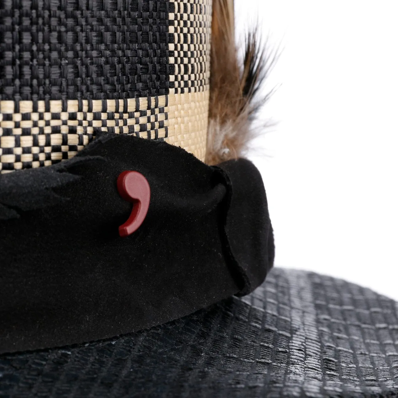 Top Hat with Leather Band by Alfonso D'Este